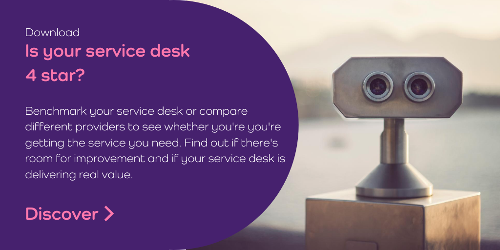 Discover IT service desk services advert