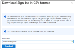 Basic authentication disabled - how to guide, download csv
