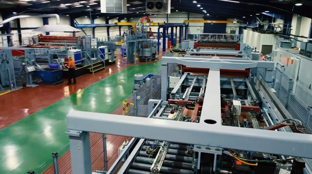Siddall and Hilton Products high-speed production machines, showing technology in manufacturing for teel manufacturing