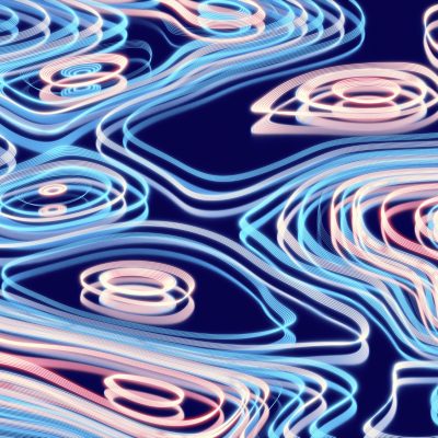 Abstract psychedelic background, curved multi-colored lines, neon glow. Abstract psychedelic background, curved multi-colored lines, neon glow.