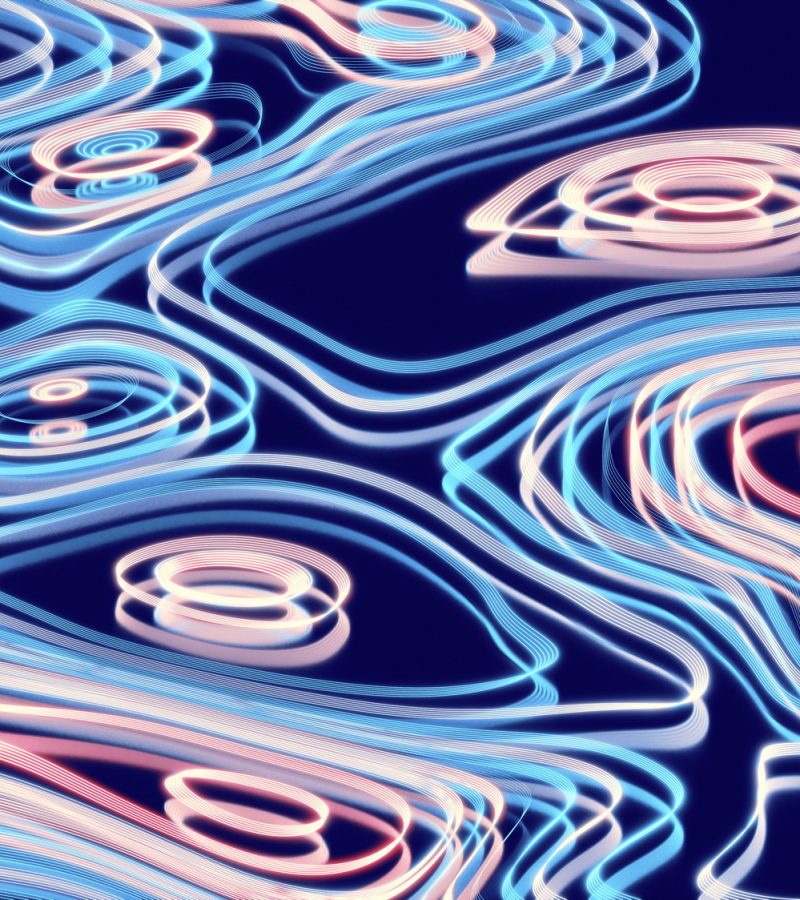 Abstract psychedelic background, curved multi-colored lines, neon glow. Abstract psychedelic background, curved multi-colored lines, neon glow.